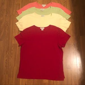 Eddie Bauer Soft T-shirts - 4 Pieces- L - EUC